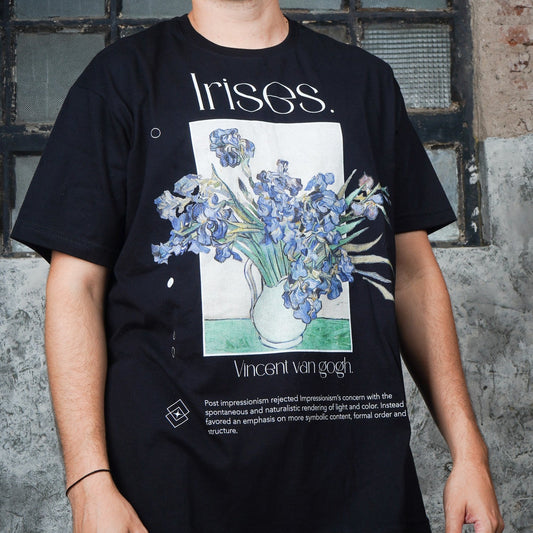 Van Gogh Shirt - Black Irises