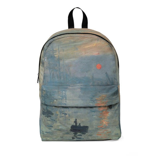 Soleil levant - Claude Monet Backpack