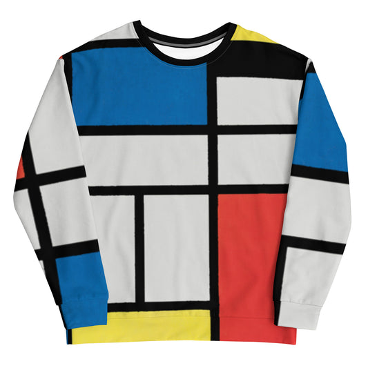 Piet Mondrian - All over sweatshirt Composition
